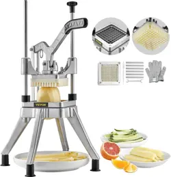 VEVOR COMMERCIAL VEGETABLE FRUIT CHOPPER 1/4