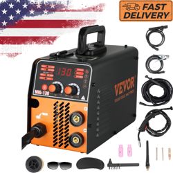 VEVOR MIG WELDER WELDING MACHINE FLUX CORE 3 IN 1 MMA/MIG/LIFT TIG WELDER 130A