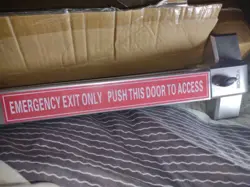 VEVOR DOOR PUSH BAR PANIC EXIT DEVICE COMMERCIAL EMERGENCY EXIT SILVER (NEW)