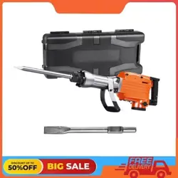 VEVOR DEMOLITION JACK HAMMER CONCRETE BREAKER 2200W ELECTRIC HAMMER 2 CHISEL