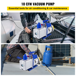 12CFM 1HP TWO-STAGE VANE VACUUM PUMP FOR HVAC & AUTO AC REFRIGERANT