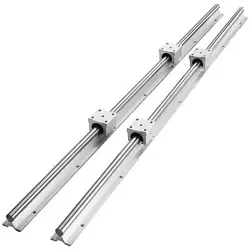 VEVOR LINEAR RAIL 2 SET SBR20-1000MM 2 LINEAR RAIL GUIDE AND 4SBR20UU BEARING