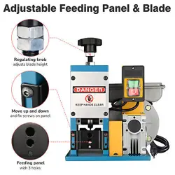 YESCOM PORTABLE POWERED ELECTRIC WIRE STRIPPING MACHINE METAL TOOL SCRAP CABLE