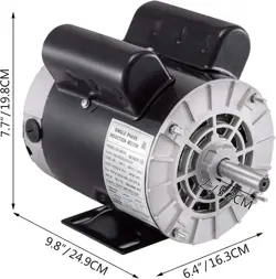 VEVOR 2HP ELECTRIC MOTOR 3450RPM AC 115V/230V 56 FRAME 1-PHASE 5/8