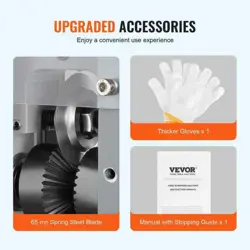 VEVOR AUTOMATIC WIRE STRIPPING MACHINE 0.06IN. TO 0.98IN. ELECTRIC MOTORIZED CAB