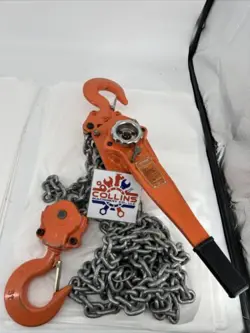 VEVOR LEVER BLOCK CHAIN HOIST G80 RATCHET HOIST 6 TON CAPACITY 10FT LIFT, HS6-3