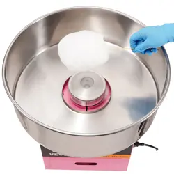 VEVOR COMMERCIAL COTTON CANDY MACHINE SUGAR FLOSS MAKER 1000W FOR PARTY PINK