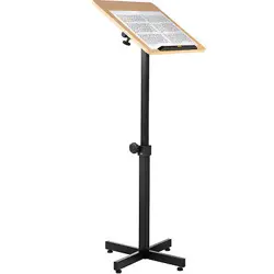 VEVOR PORTABLE ADJUSTABLE LECTERN PRESENTATION PODIUM STAND WITH LAPTOP HOLDER