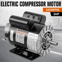 NEW 3 HP 3450 RPM AIR COMPRESSOR 60 HZ ELECTRIC MOTOR 115-230 VOLTS CML360356