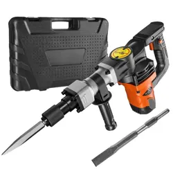 VEVOR DEMOLITION JACK HAMMER, 1400W ELECTRIC JACKHAMMER HEAVY DUTY 2PCS CHISELS