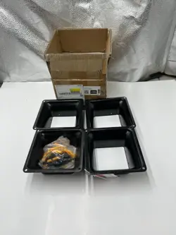 BOX OF 4 VEVOR 4X4 POST BASE BRACKET TTLZDZTG44YCEY3ENV0 FOR DECK PORCH SUPPORT