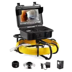 SEWER CAMERA PIPE INSPECTION CAMERA W/ 512HZ SONDE 9IN 720P SCREEN 165FT VEVOR