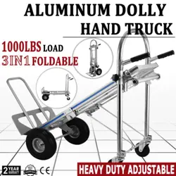HEAVY DUTY HAND TRUCK CONVERTIBLE DOLLY STAIR CLIMBER PLATFORM CART FOR MOVING