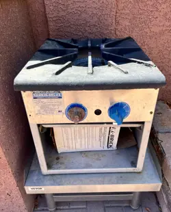 RANKIN-DELUX NATURAL GAS STOCK POT RANGE SINGLE BURNER   12