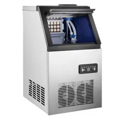 110LBS BUILT-IN COMMERCIAL ICE MAKER STAINLESS BAR RESTAURANT ICE CUBE MACHINE