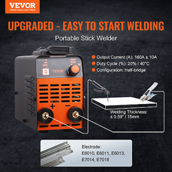VEVOR ARC STICK WELDER 110V/220V 120A 2-IN-1 LIFT TIG WELDING MACHINE WITH HOT S