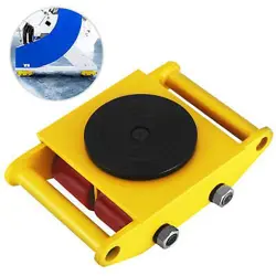 6 TON MACHINERY MOVER MACHINE DOLLY SKATE MACHINERY ROLLER MOVER CARGO TROLLEY