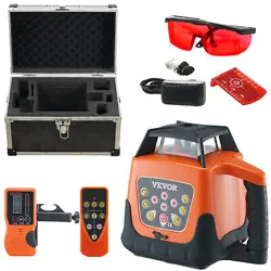 SELF-LEVELING 360° ROTARY ROTATING RED LASER LEVEL TOOL KIT AUTOMATIC 500M RANGE
