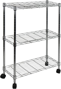 VEVOR STEEL AV CART MEDIA CART WITH CORD MANAGEMENT 24-42 INCH HEIGHT ADJUSTABL