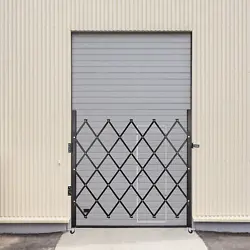 VEVOR SINGLE FOLDING SECURITY GATE ROLLING DOOR GATE 5.1'H X 5.9'W SCISSOR GATE