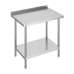 VEVOR STAINLESS STEEL WORK TABLE COMMERCIAL KITCHEN WORK FOOD PREP TABLE 24