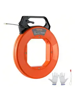VEVOR FISH TAPE, 125-FOOT, 3/16-INCH, PET WIRE PULLER WITH OPTIMIZED HOUSING