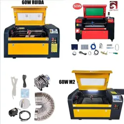 VEVOR 60W CO2 LASER ENGRAVER CUTTER ENGRAVING MACHINE 400X600MM W/ WATER CHILLER