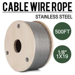 CABLE RAILING 500FT T316 STAINLESS STEEL WIRE ROPE 1/8