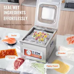VEVOR CHAMBER VACUUM SEALER COMMERCIAL VACUUM SEALING BAG PACKING MACHINE 260W
