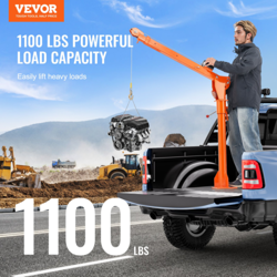 VEVOR ELECTRIC PICKUP TRUCK CRANE HOIST CRANE 1100 LBS 360° SWIVEL HOIST LIFT