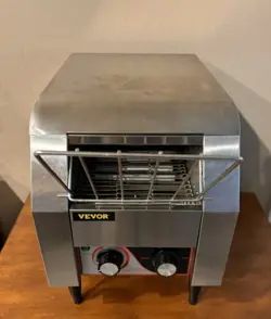 VEVOR COMMERCIAL CONVEYOR TOASTER 150 PER HR BREAD TOASTING MACHINE BUNS TRAY