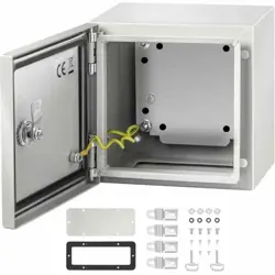 VEVOR ELECTRICAL ENCLOSURE 8 IN. X 8 IN. X 6 IN. NEMA 4X STEEL JUNCTION BOX