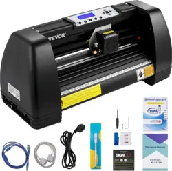VEVOR VINYL CUTTER MACHINE, 14IN / 375MM, LED PLOTTER PRINTER, PRECISE...