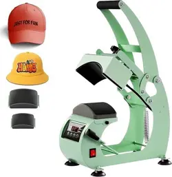 HAT HEAT PRESS CAP HEAT PRESS MACHINE 2 PLATENS SUBLIMATION TRANSFER STRETCHER