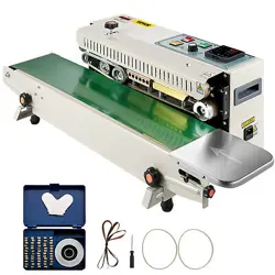 VEVOR CONTINUOUS BAG BAND SEALING MACHINE BAND SEALER MACHINE HORIZONTAL FR900K