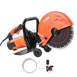 VEVOR 12'' ELECTRIC CONCRETE SAW WET/DRY SAW CUTTER WITH WATER PUMP