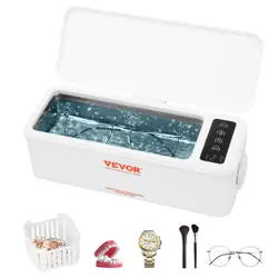 VEVOR ULTRASONIC JEWELRY CLEANER ULTRASONIC CLEANER MACHINE PORTABLE 16OZ(470ML)