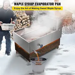 VEVOR MAPLE SYRUP EVAPORATOR PAN STAINLESS STEEL MAPLE SYRUP
