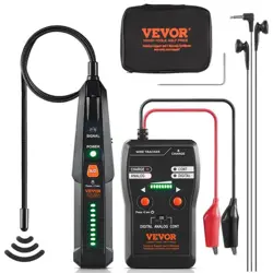 VEVOR UNDERGROUND CABLE LOCATOR 6.5 FT. MAX DETECTION DEPTH WIRE TRACER BREAK