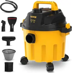VEVOR WET DRY VAC, 2.6 GALLON, 2.5 PEAK HP, 3 IN 1 PORTABLE SHOP VACUUM