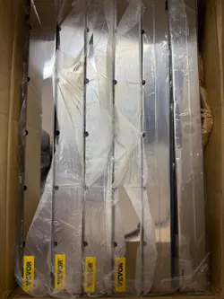 VEVOR BAFFLE GREASE FILTER WITH 5 GROOVES - 20X16IN, PACK OF 6