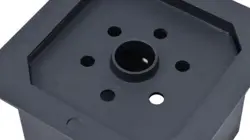 8 PACK 6X6 POST BASE BRACKETS HEAVY DUTY WOOD POST FENCE POST ANCHOR BLACK STEEL