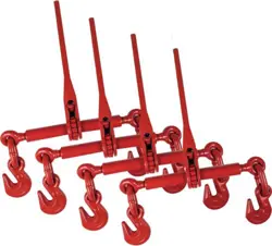 4PCS CHAIN BINDER RATCHET LOAD BINDER 3/8
