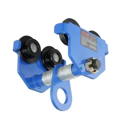 VEVOR MANUAL PUSH BEAM TROLLEY 2200 LBS/1 TON LOAD CAPACITY DUAL W/ WHEELS NEW