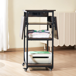 VEVOR HEAT PRESS TABLE WITH CHARGING STATION 4 TIER MOVABLE HEAT PRESS STAND