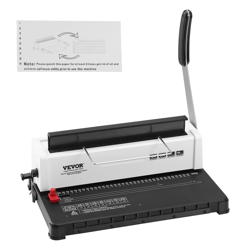 VEVOR COIL SPIRAL BINDING MACHINE, MANUAL BOOK MAKER 34-HOLES BINDING 120