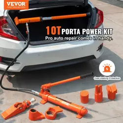 VEVOR 10 TON PORTA POWER KIT, HYDRAULIC RAM WITH PUMP, CAR JACK ,PRODUCT