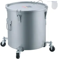 VEVOR FRYER GREASE BUCKET, 8 GAL OIL DISPOSAL CADDY WITH CASTER BASE, CARBON STE