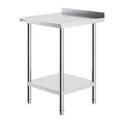 VEVOR 24 X 24 X 36 INCH STAINLESS STEEL WORK TABLE, COMMERCIAL FOOD PREP