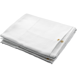 VEVOR 8 X 10 FT WELDING BLANKET WHITE FIBERGLASS BLANKET PORTABLE FIBERGLASS